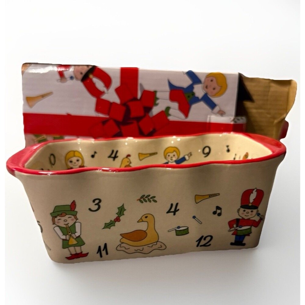Temptations by Tara Mini Loaf Pan 12 days Of Christmas Holiday Baking Dish 12oz